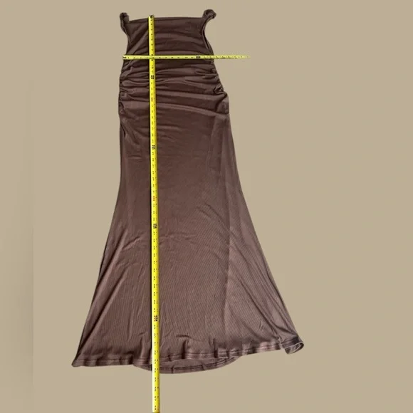 Caramel Cowl Neck Maxi Slip Dress  NWOT - Picture 7 of 7